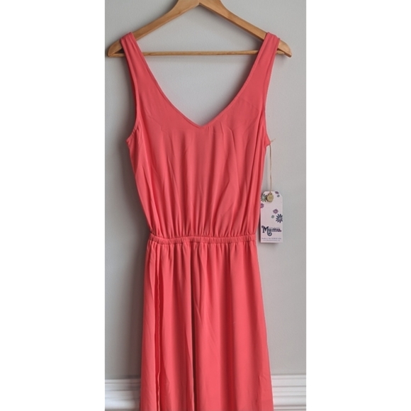 Show Me Your Mumu Kendall Maxi Dress Side Slit Sz Small - Picture 3 of 8